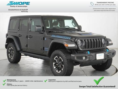 Black Clearcoat 2024 Jeep Wrangler 4xe Rubicon