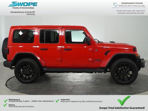 Firecracker Red Clearcoat 2025 Jeep Wrangler 4xe Sahara