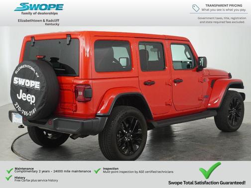 Firecracker Red Clearcoat 2025 Jeep Wrangler 4xe Sahara