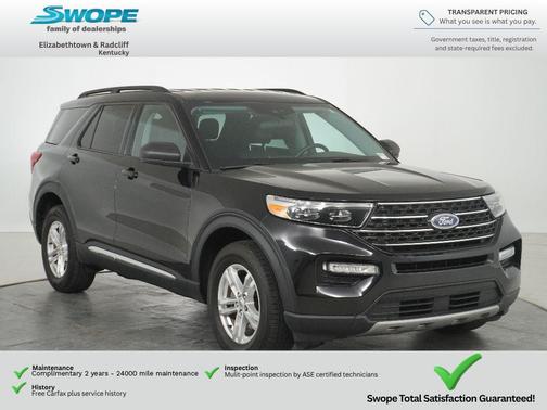 AGATE BLACK METALLIC 2023 Ford Explorer XLT