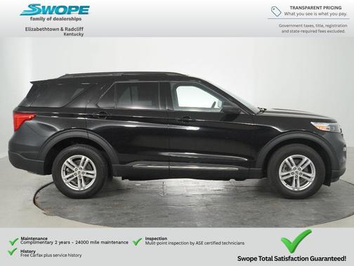 AGATE BLACK METALLIC 2023 Ford Explorer XLT