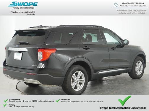 AGATE BLACK METALLIC 2023 Ford Explorer XLT