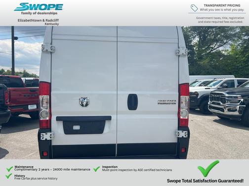Bright White Clearcoat 2025 RAM ProMaster 2500 Tradesman