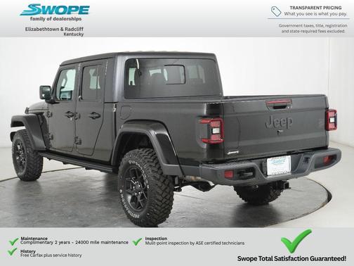 Black Clearcoat 2026 Jeep Gladiator Willys 4x4
