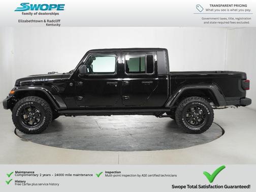 Black Clearcoat 2026 Jeep Gladiator Willys 4x4