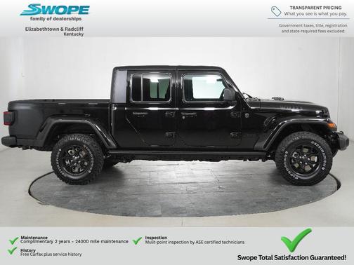 Black Clearcoat 2026 Jeep Gladiator Willys 4x4