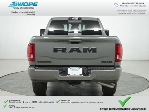 Ceramic Gray Clearcoat 2026 RAM 2500 Laramie Mega Cab 4x4 6'4' Box