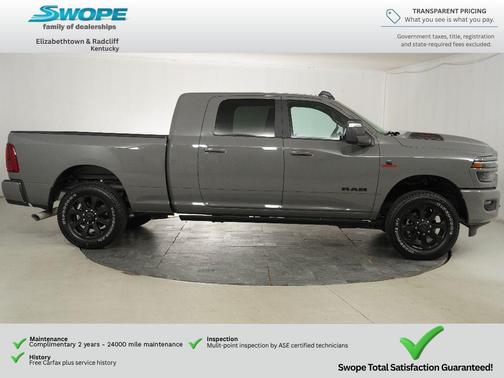 Ceramic Gray Clearcoat 2026 RAM 2500 Laramie Mega Cab 4x4 6'4' Box