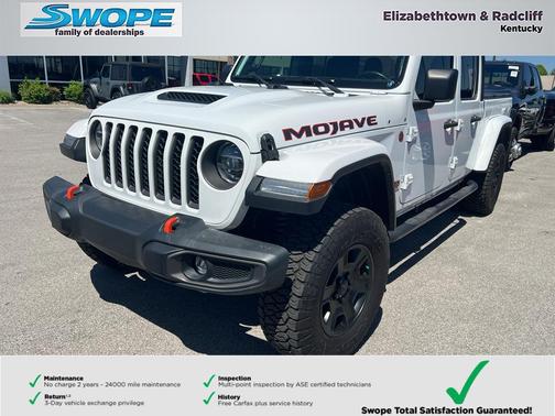 Bright White Clearcoat 2021 Jeep Gladiator Mojave 4x4