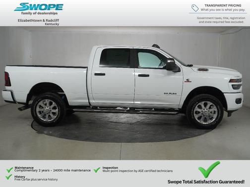 Bright White Clearcoat 2026 RAM 2500 Big Horn Crew Cab 4x4 6'4' Box