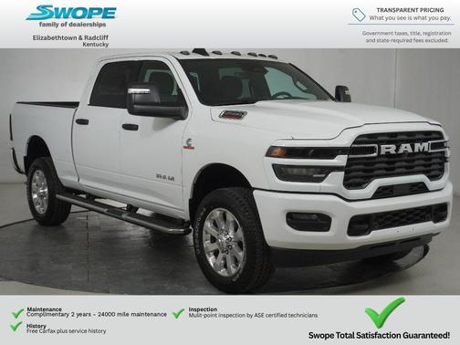 Bright White Clearcoat 2026 RAM 2500 Big Horn Crew Cab 4x4 6'4' Box