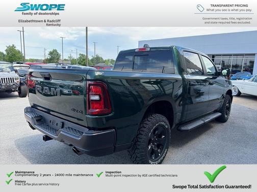 Serrano Green Metallic 2026 RAM 1500 Warlock Crew Cab 4x4 5'7' Box