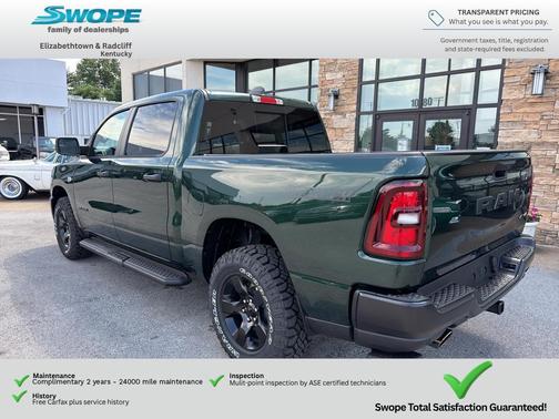 Serrano Green Metallic 2026 RAM 1500 Warlock Crew Cab 4x4 5'7' Box