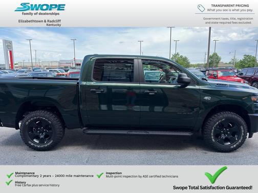 Serrano Green Metallic 2026 RAM 1500 Warlock Crew Cab 4x4 5'7' Box