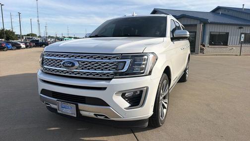 Star White Metallic Tri-Coat 2020 Ford Expedition Max Platinum