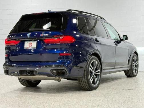 Blue 2021 BMW X7 M50i