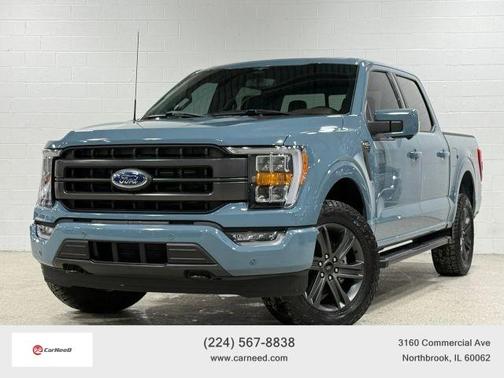 Blue 2023 Ford F-150 Lariat Truck