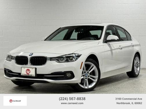 White 2018 BMW 330 i xDrive