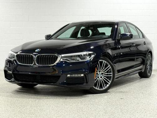 Blue 2017 BMW 540 i xDrive