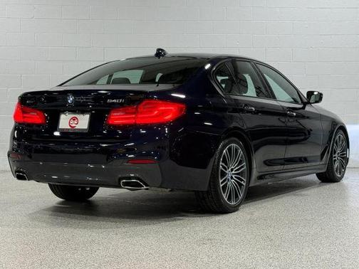 Blue 2017 BMW 540 i xDrive