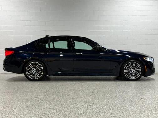 Blue 2017 BMW 540 i xDrive