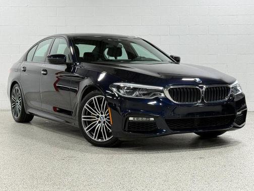 Blue 2017 BMW 540 i xDrive