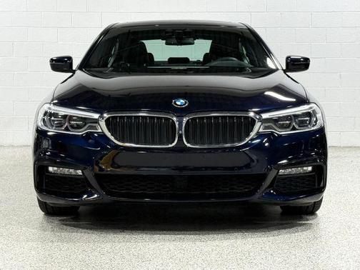 Blue 2017 BMW 540 i xDrive