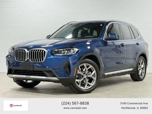 Blue 2022 BMW X3 xDrive30i SUV