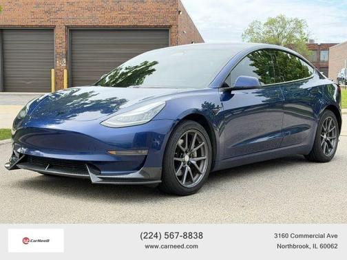 Blue 2018 Tesla Model 3 Long Range