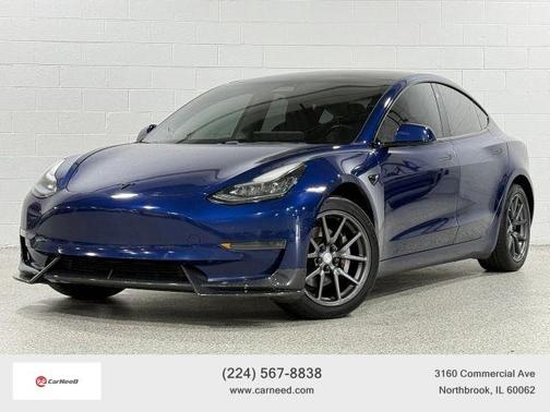 Blue 2018 Tesla Model 3 Long Range
