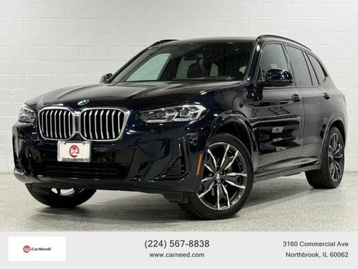 Blue 2022 BMW X3 xDrive30i