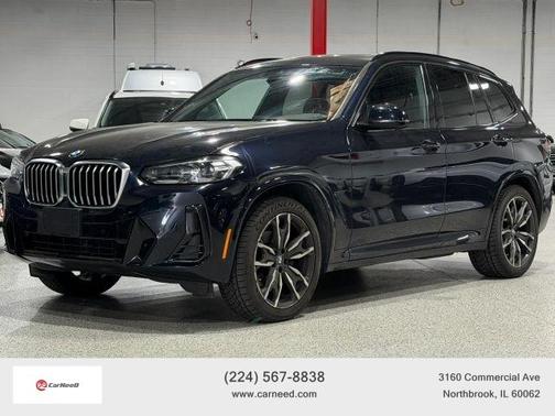 Blue 2022 BMW X3 xDrive30i