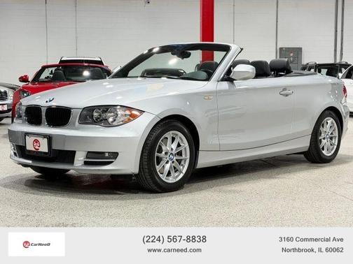 Silver 2011 BMW 128 i Convertible