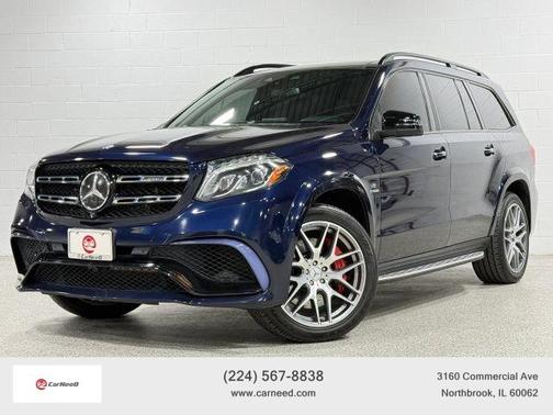Blue 2017 Mercedes-Benz AMG GLS 63 Base 4MATIC