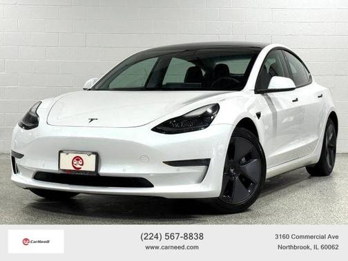 White 2021 Tesla Model 3 Long Range