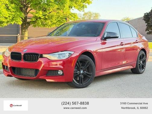 Red 2017 BMW 330 i xDrive