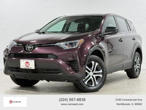 Burgundy 2018 Toyota RAV4 LE