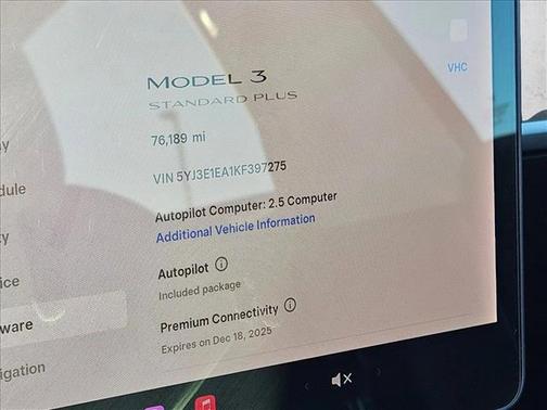 2019 Tesla Model 3 Standard Range Plus