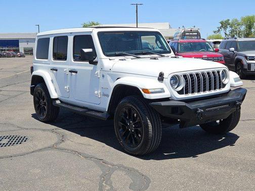 Bright White Clearcoat 2024 Jeep Wrangler 4xe Sahara