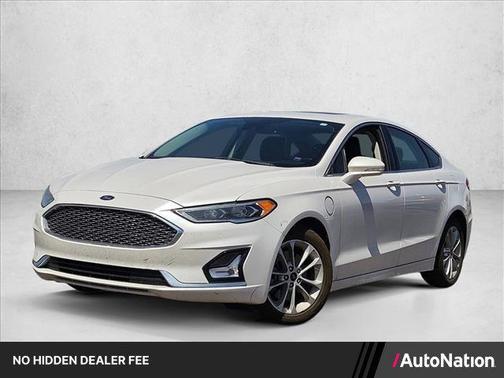 White 2019 Ford Fusion Energi Titanium