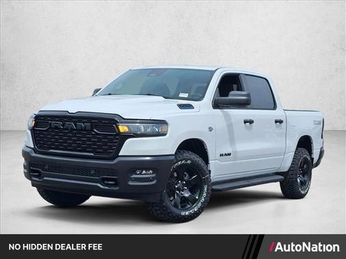 Bright White Clearcoat 2026 RAM 1500 Warlock Crew Cab 4x4 5'7' Box