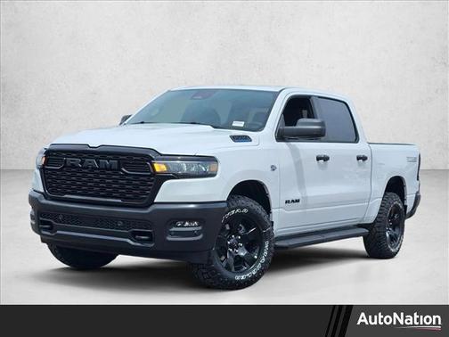 Bright White Clearcoat 2026 RAM 1500 Warlock Crew Cab 4x4 5'7' Box