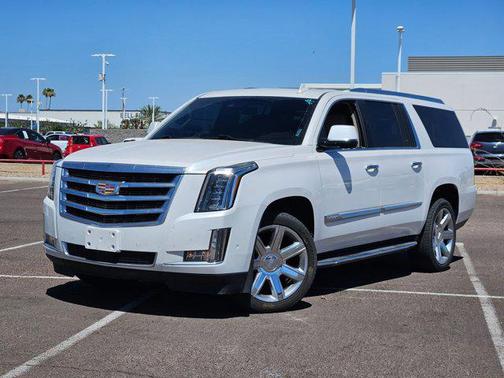 Crystal White Tricoat 2020 Cadillac Escalade ESV Premium Luxury