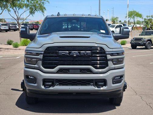 Ceramic Gray Clearcoat 2026 RAM 3500 Laramie Mega Cab 4x4 6'4' Box