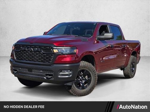 Delmonico Red Pearlcoat 2025 RAM 1500 Warlock Crew Cab 4x4 5'7' Box