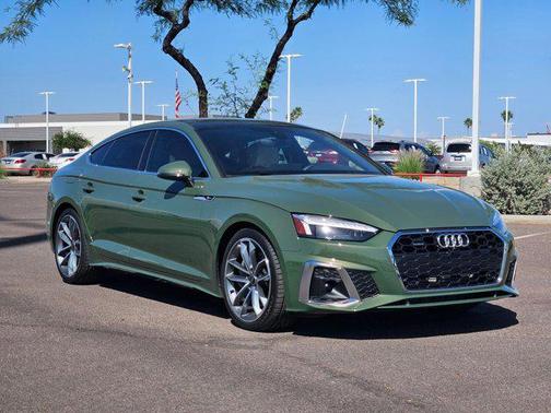 District Green Metallic 2023 Audi A5 Sportback 45 S Line Premium Plus