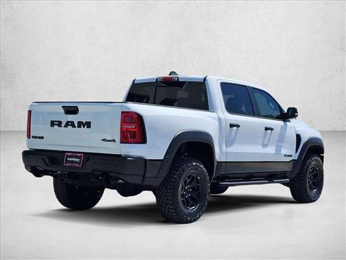 Bright White Clearcoat 2026 RAM 1500 RHO Crew Cab 4x4 5'7' Box