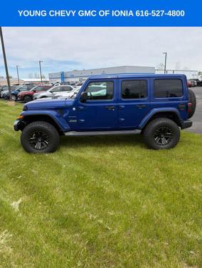 Ocean Blue Metallic Clearcoat 2019 Jeep Wrangler Unlimited Sahara