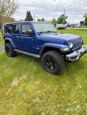 Ocean Blue Metallic Clearcoat 2019 Jeep Wrangler Unlimited Sahara