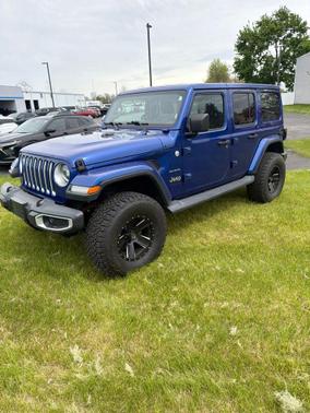 Ocean Blue Metallic Clearcoat 2019 Jeep Wrangler Unlimited Sahara